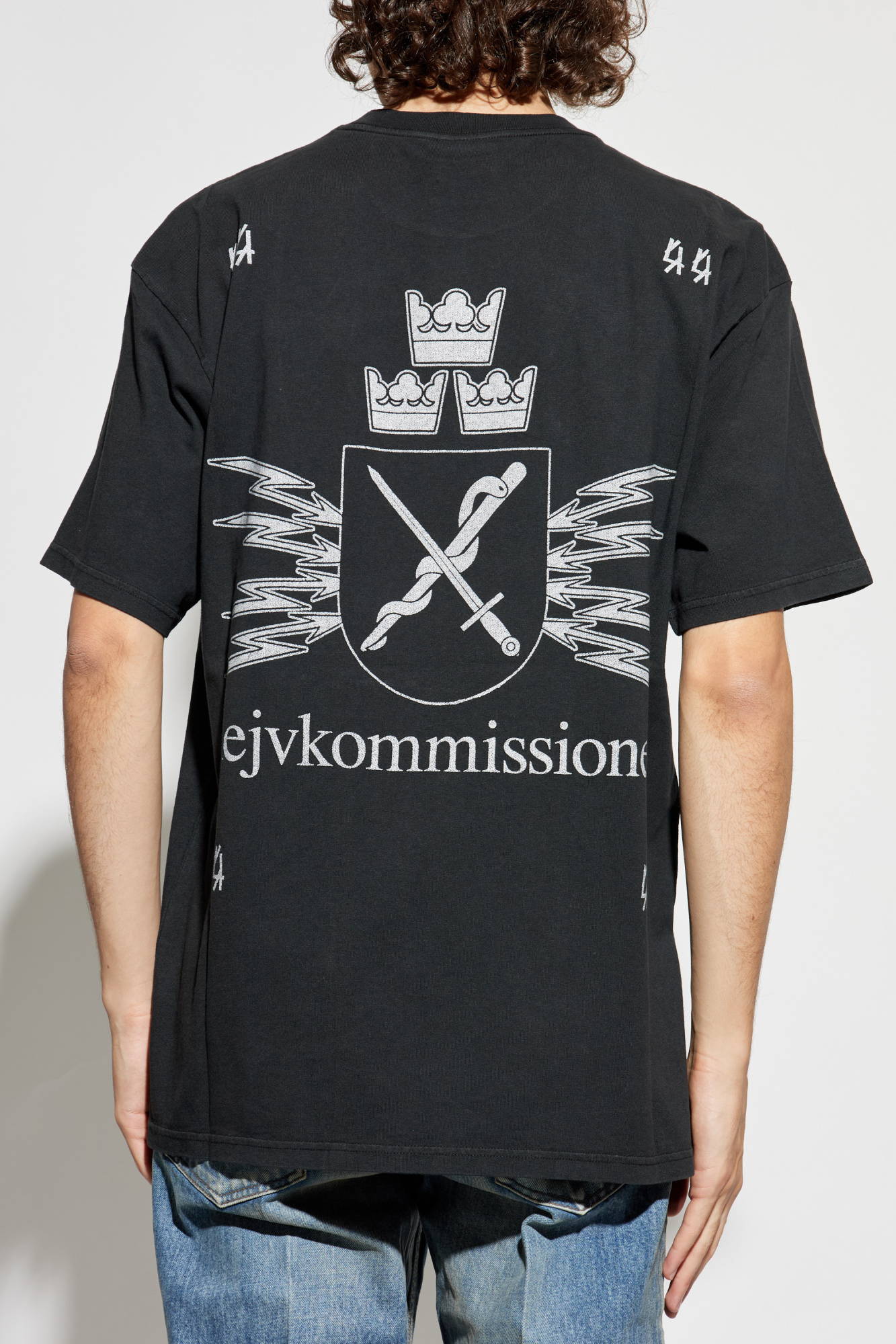 Tシャツ・カットソー 44 LABEL GROUP Men T-shirt Military B0030556FA582 P607 Black cotton t-shirt 44 label group - men - 44 LABEL GROUP